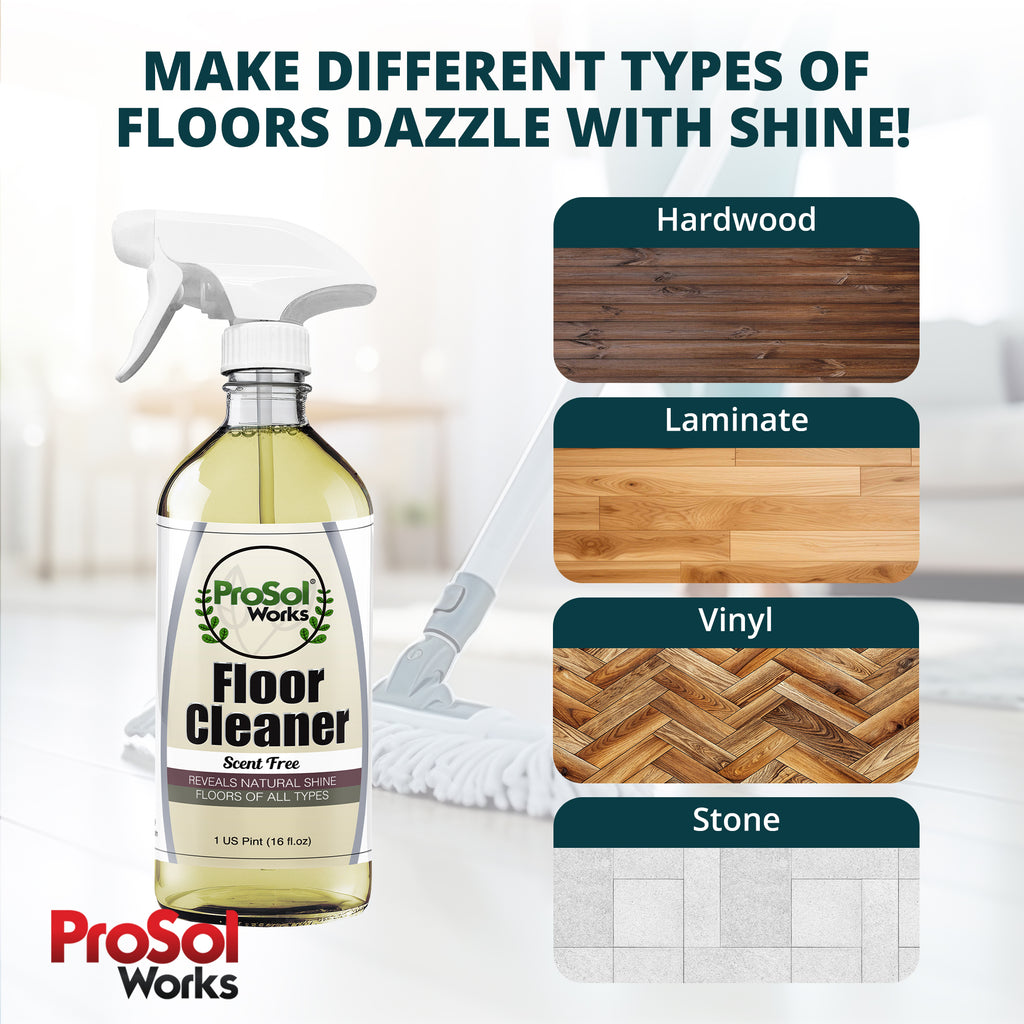 Glass & Surface Cleaning Trio – 3-Pack - Includes All-Purpose Cleaning Spray, Floor & Glass Cleaner - 16 fl oz