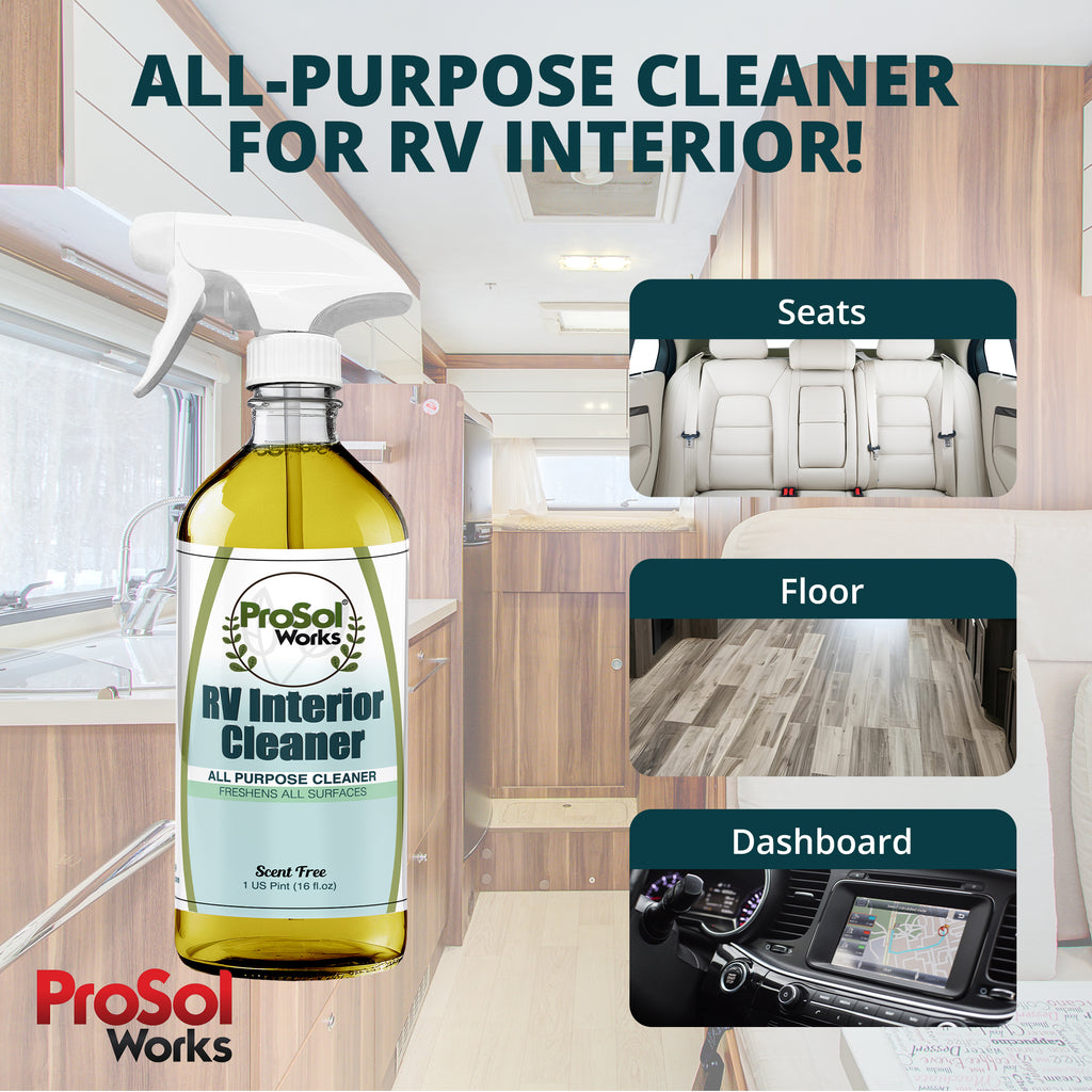 Ultimate RV Cleaning Kit – 3-Pack - Includes All Purpose Cleaning Spray, RV Interior & Glass Cleaner - 16 fl oz