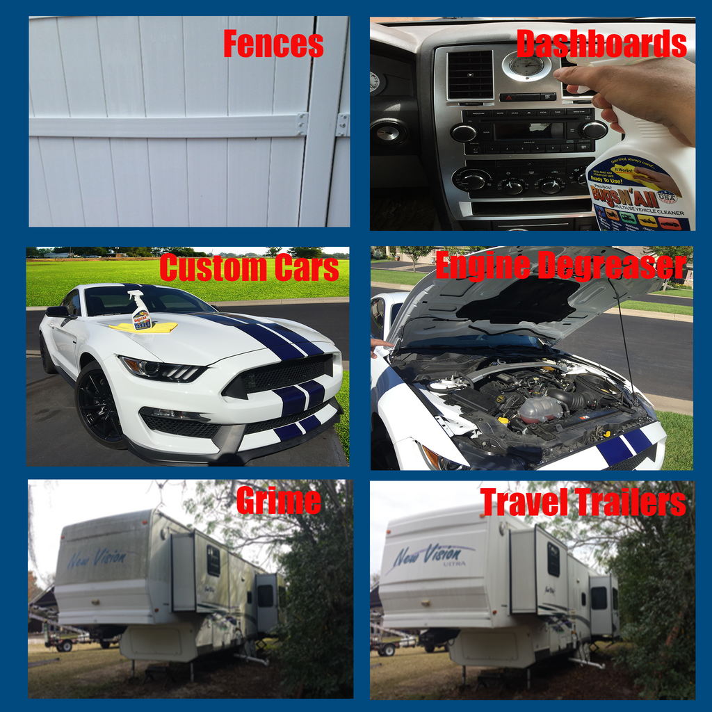 Bugs N All Vehicle Cleaner / 1gl Concentrate With EMPTY Spray Bottle