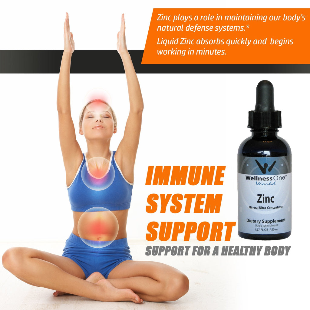 Zinc Drops - Liquid Ionic Mineral Supplement 50 ml Bottle (100 days at 15 mg Per 10 Drop Serving)