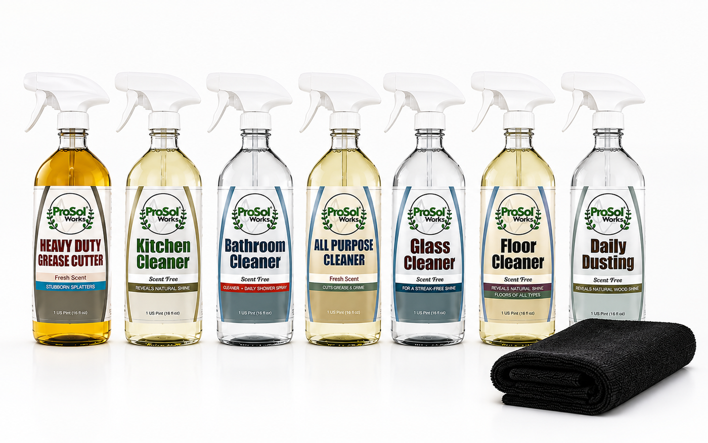 ProSol Works Whole Home Cleaning System – 7-Piece Cleaner Bundle